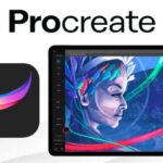 Procreate digital art interface displayed on a PC screen