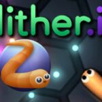 Slither.io for PC showcasing a snake growing